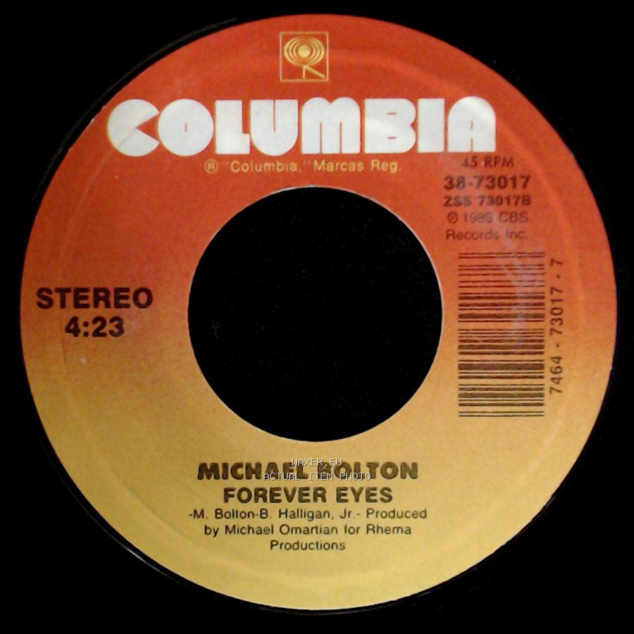 Michael Bolton - How Am I Supposed To Live Without You / Forever Eyes side B