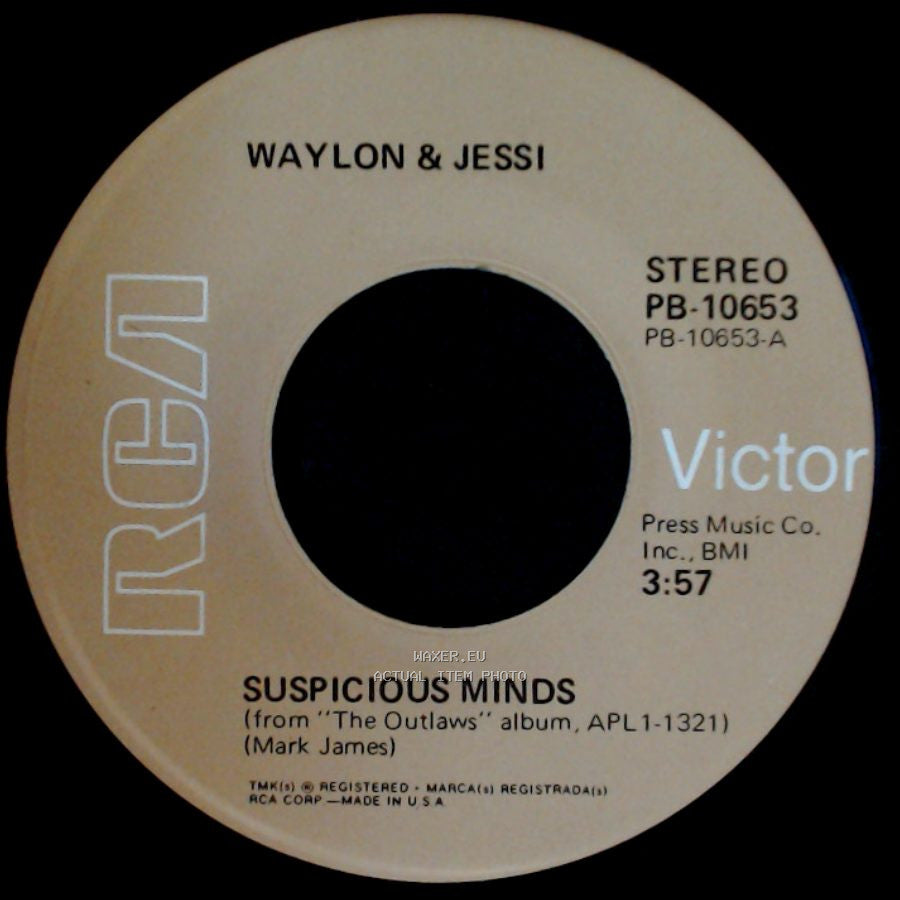 Waylon & Jessi - Suspicious Minds / I Ain't The One side A