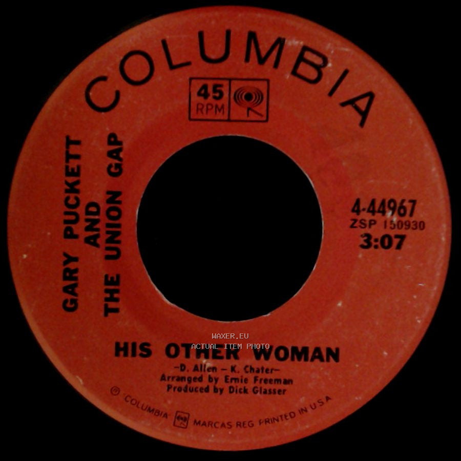 Gary Puckett And The Union Gap - This Girl Is A Woman Now / His Other Woman side B