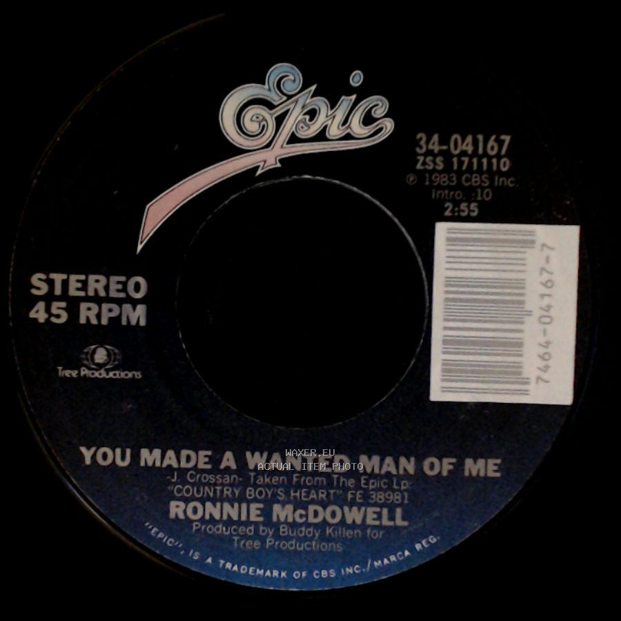 Ronnie Mcdowell - You Made A Wanted Man Of Me / This Could Take Forever side A