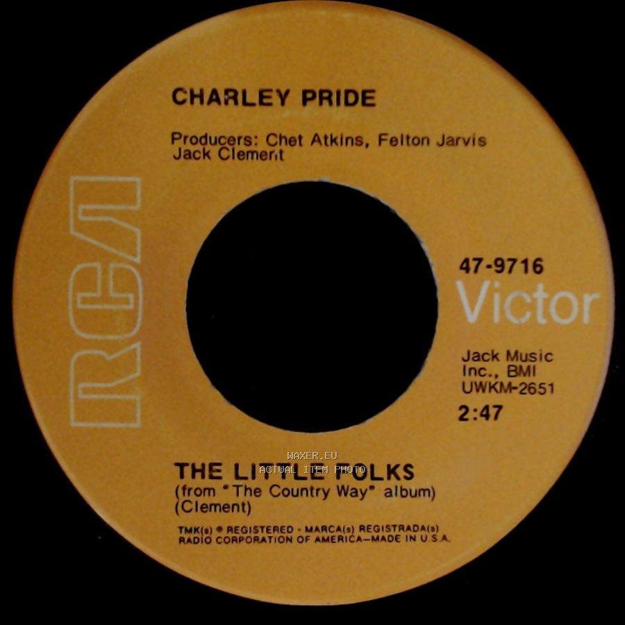 Charley Pride - Kaw-Liga / The Little Folks side B