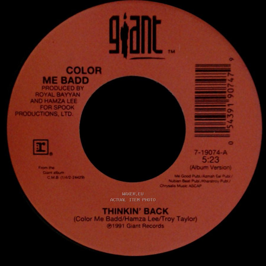 Color Me Badd - Thinkin' Back / Thinkin' Back side A