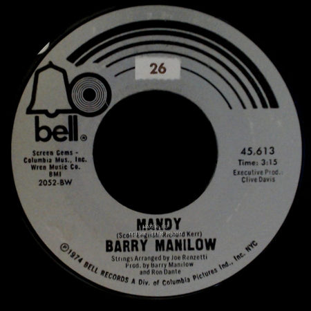 Barry Manilow - Mandy / Something's Comin' Up side A