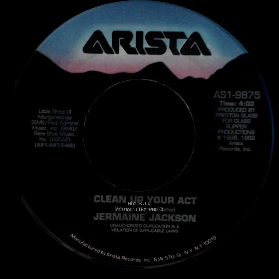 Jermaine Jackson - Clean Up Your Act / Don't Take It Personal side A