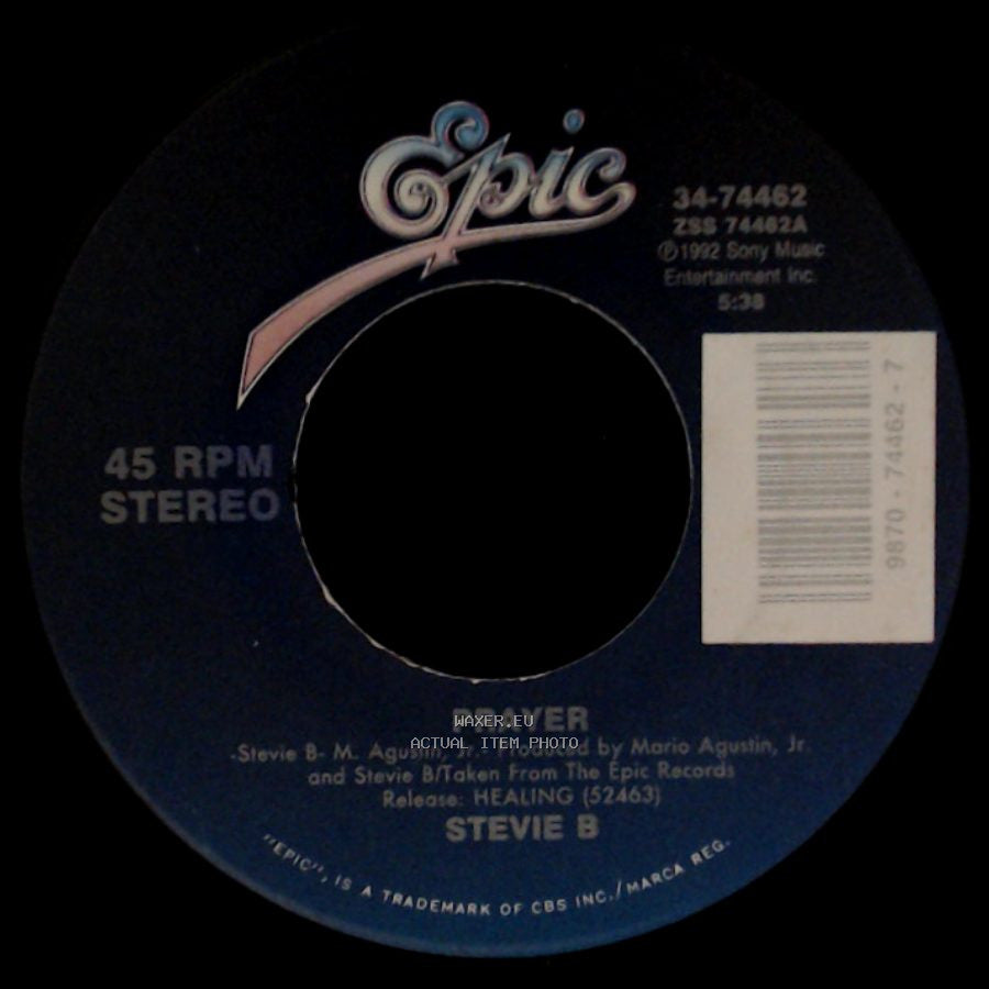 Stevie B - Prayer / Prayer side A