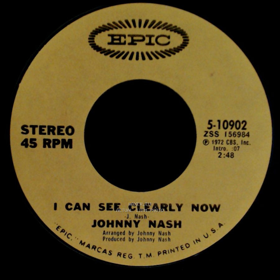 Johnny Nash - How Good It Is / I Can See Clearly Now side B