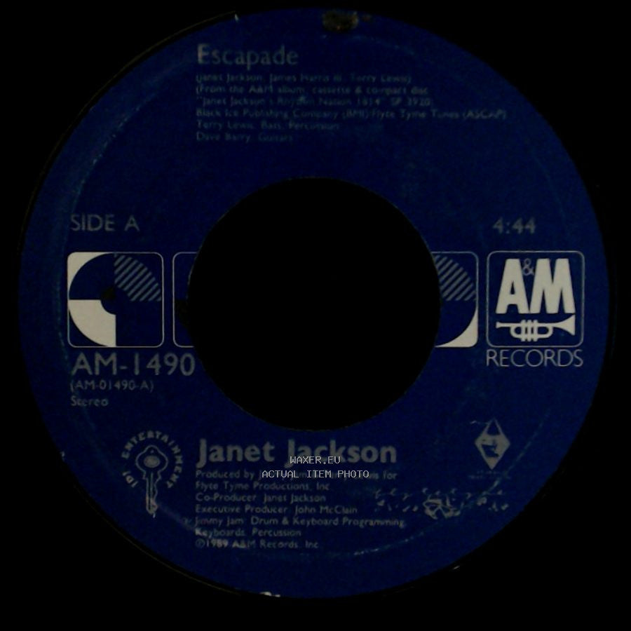 Janet Jackson - Escapade / Escapade (Instrumental) side A