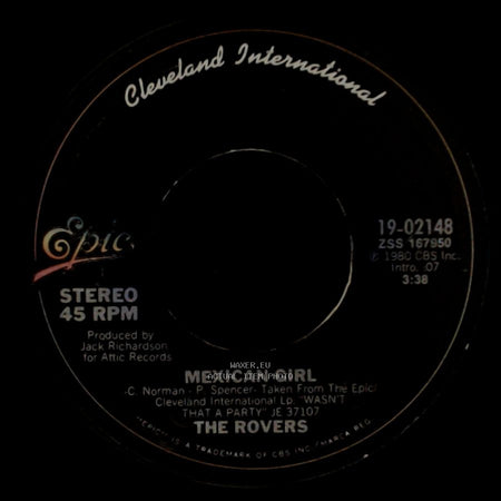 The Rovers - Pheasant Plucker's Son / Mexican Girl side B