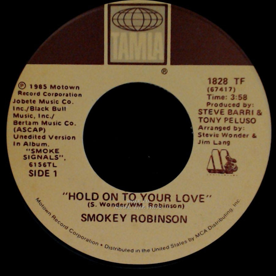 Smokey Robinson - Hold On To Your Love / Train Of Thought side A