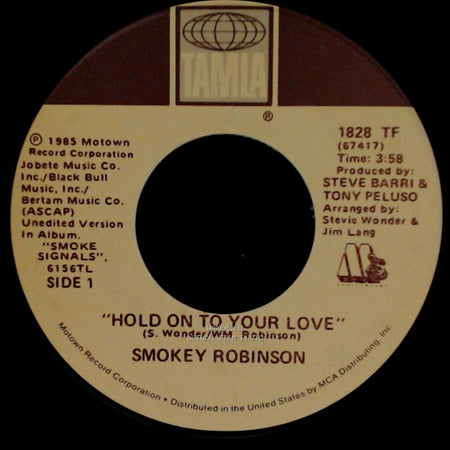 Smokey Robinson - Hold On To Your Love / Train Of Thought side A