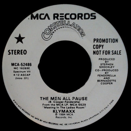 Klymaxx - The Men All Pause / The Men All Pause side B