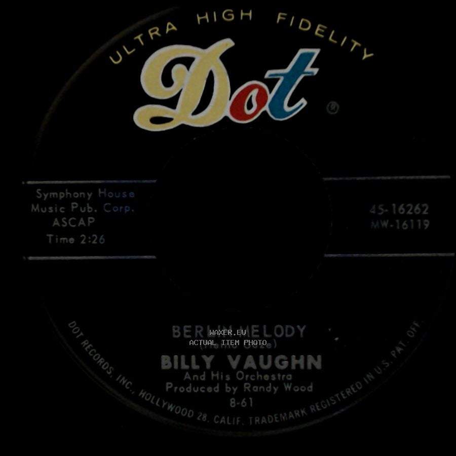 Billy Vaughn - Berlin Melody / Come September side A