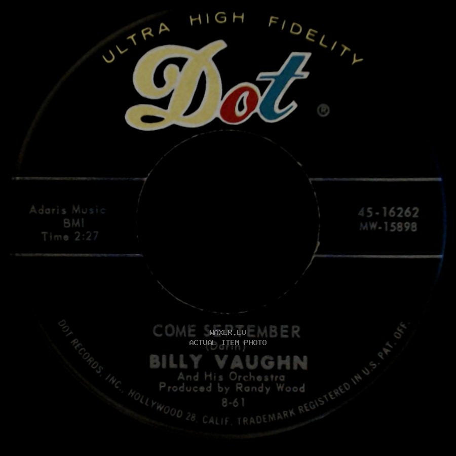 Billy Vaughn - Berlin Melody / Come September side B