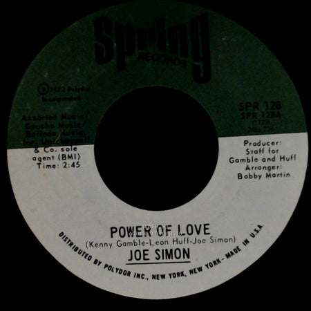 Joe Simon - The Mirror Don't Lie / Power Of Love side B