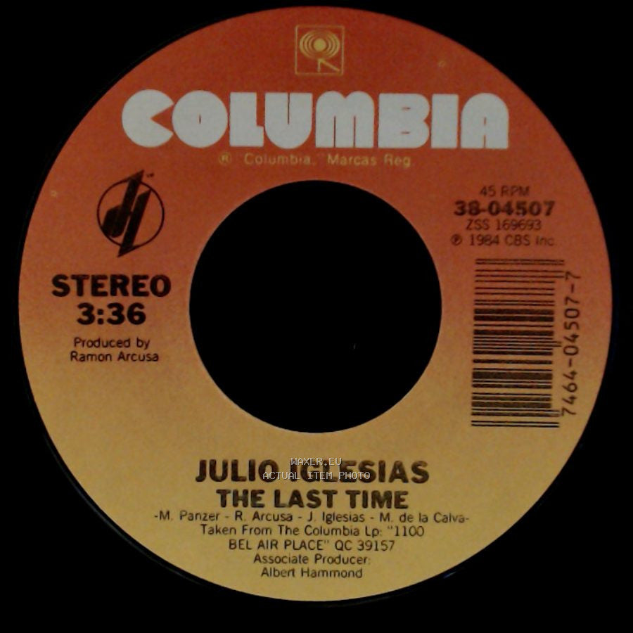 Julio Iglesias / Julio Iglesias & Diana Ross - The Last Time / All Of You side A