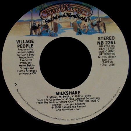 Village People - Can't Stop The Music / Milkshake side B