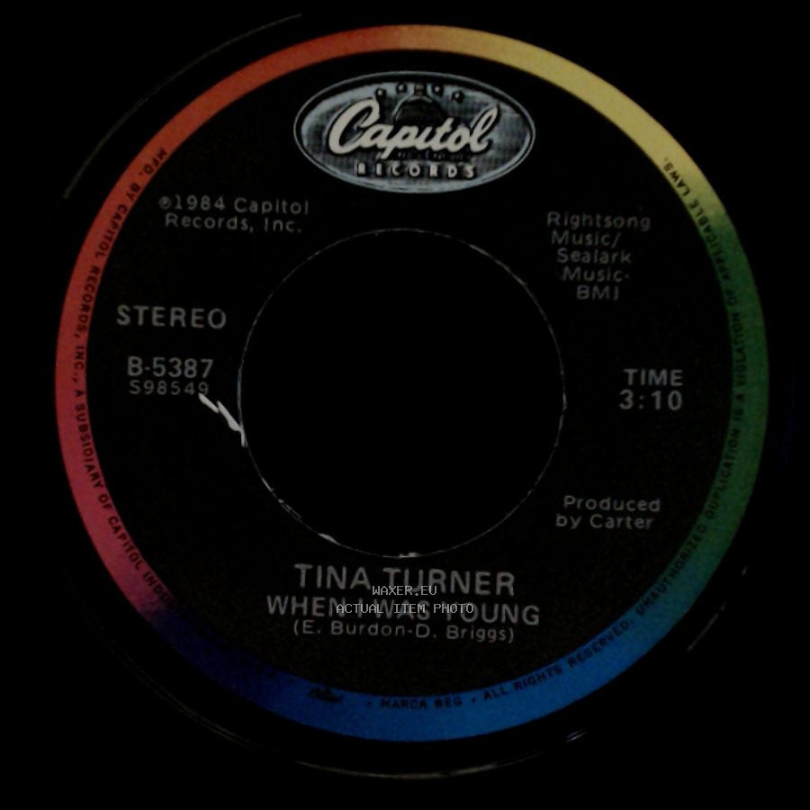 Tina Turner - Better Be Good To Me / When I Was Young side B