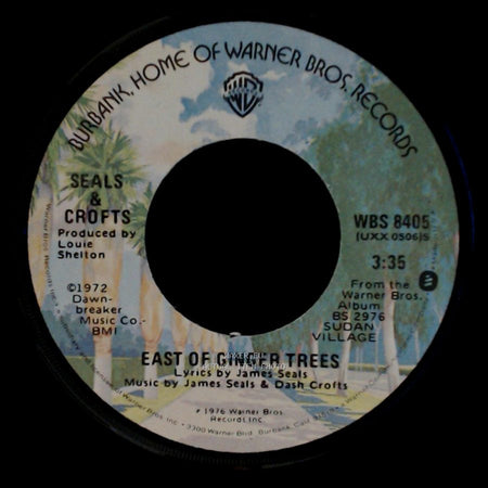 Seals & Crofts - The Love Theme From "One On One" / My Fair Share / East Of Ginger Trees side B