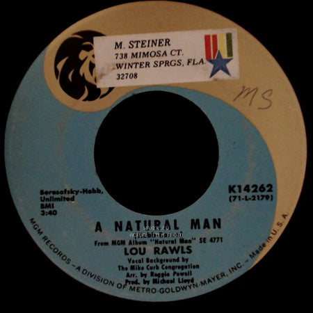 Lou Rawls - Believe In Me / A Natural Man side B