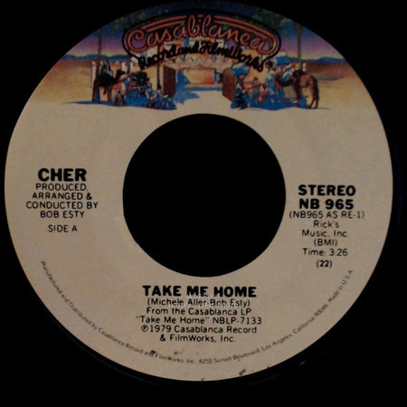 Cher - Take Me Home / My Song (Too Far Gone) side A