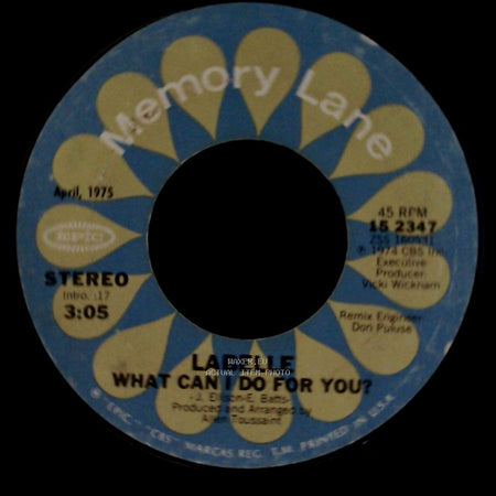 Labelle - What Can I Do For You? / Lady Marmalade side A
