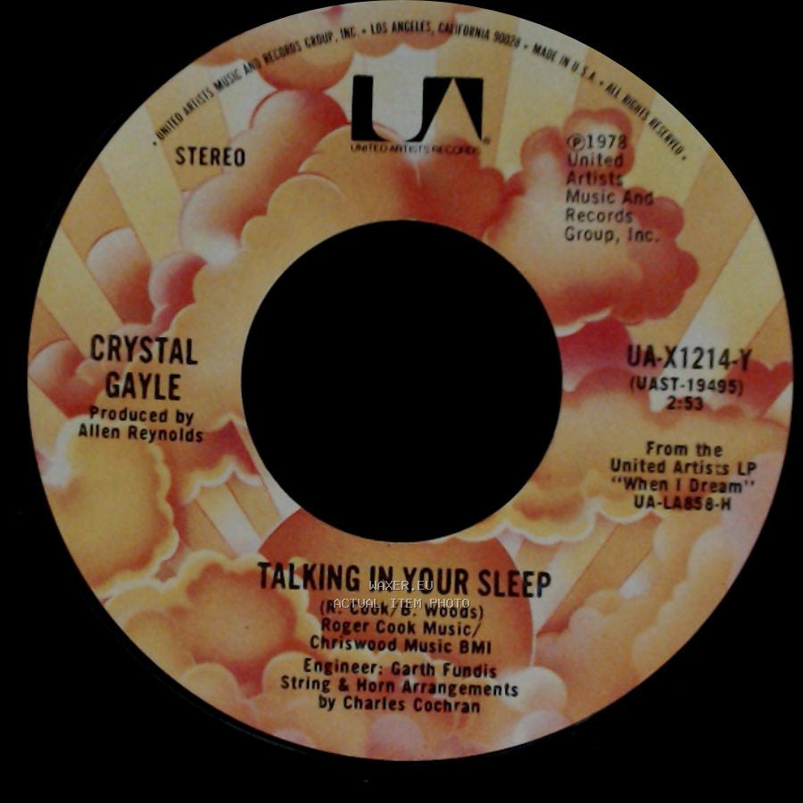 Crystal Gayle - Paintin' This Old Town Blue / Talking In Your Sleep side B