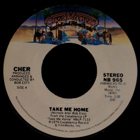 Cher - Take Me Home / My Song (Too Far Gone) side A