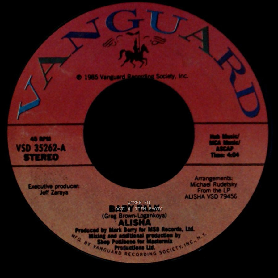 Alisha - One Little Lie / Baby Talk side B