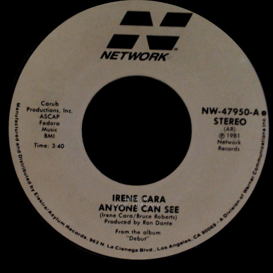 Irene Cara - Why / Anyone Can See side B