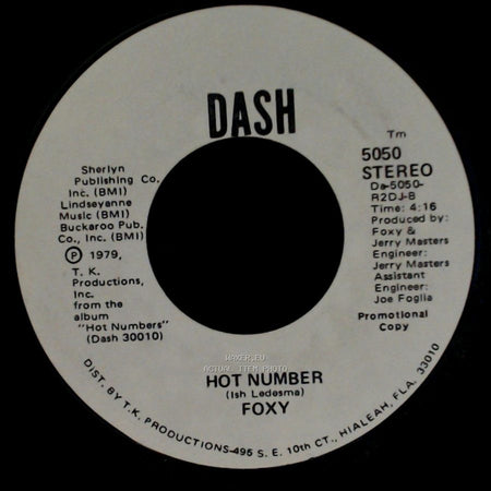 Foxy - Hot Number / Hot Number side B