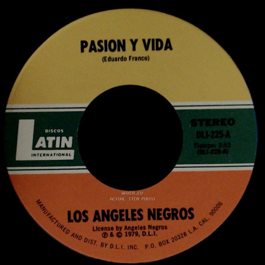 Los Angeles Negros - Pasion Y Vida / Tres Palabras side A