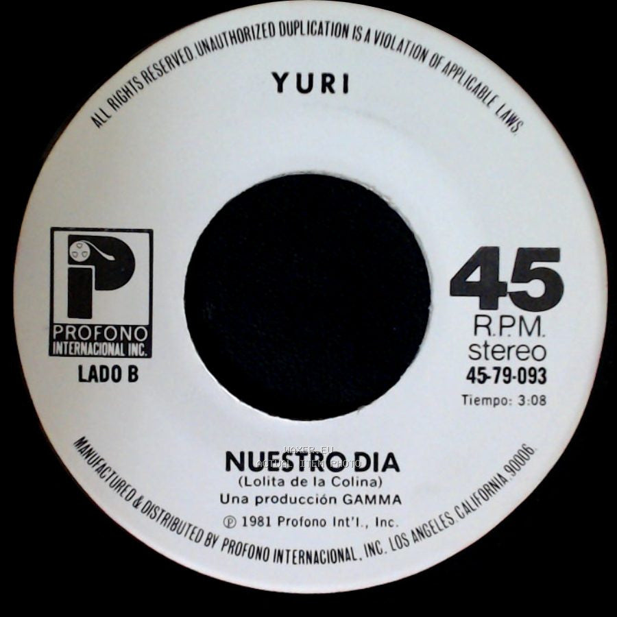 Yuri - Deja / Nuestro Dia side B