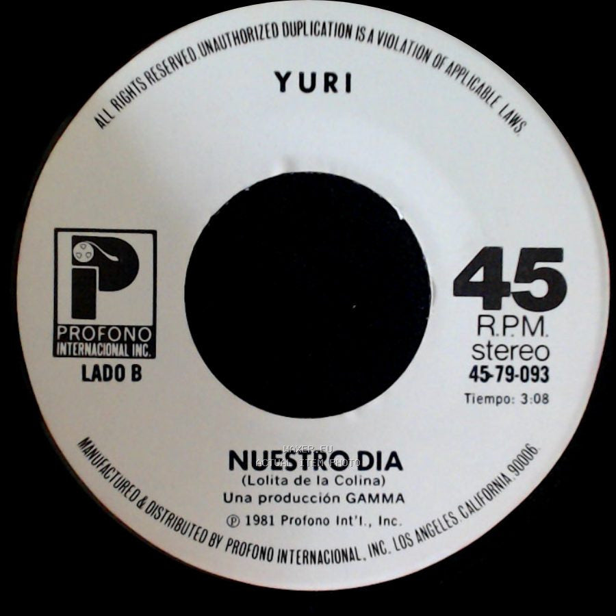 Yuri - Deja / Nuestro Dia side B