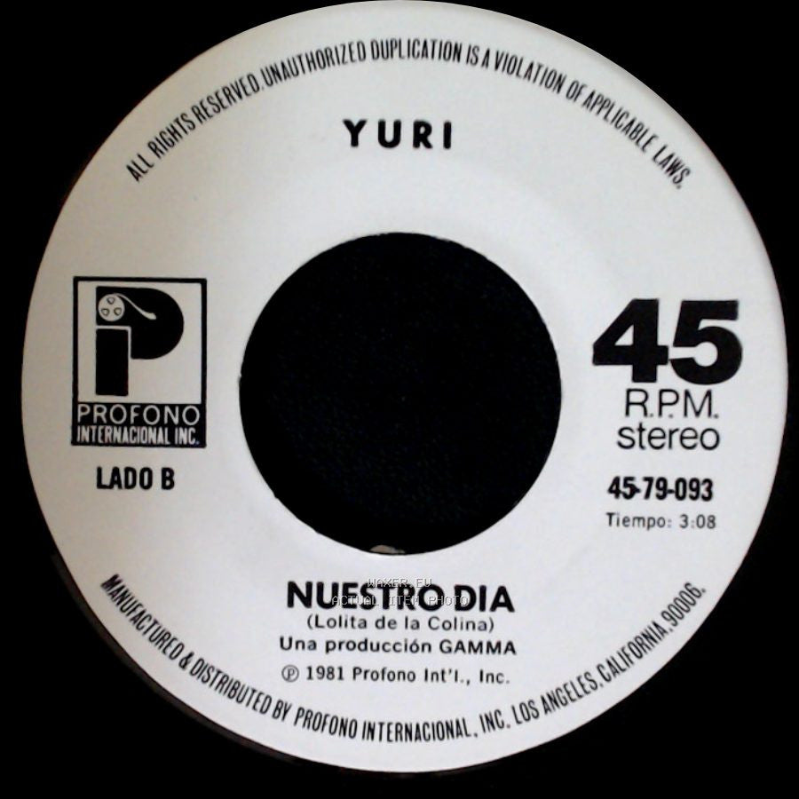 Yuri - Deja / Nuestro Dia side B