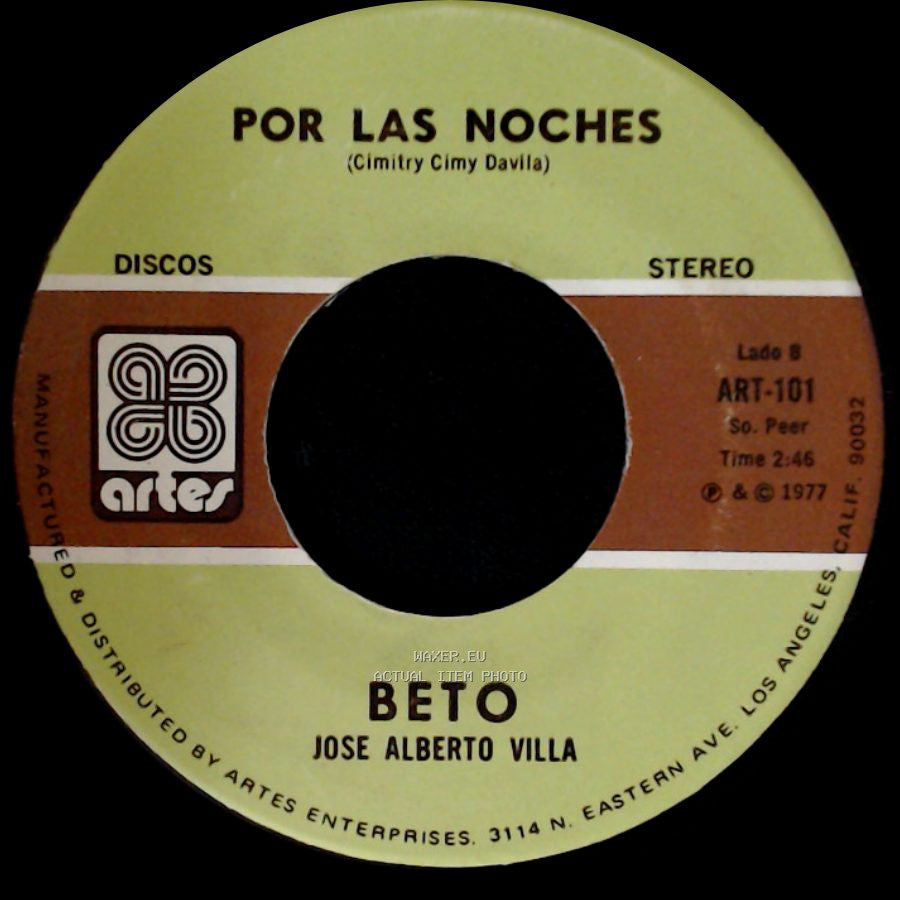 Beto / Beto Jose Alberto Villa - La Gran Señora / Por Las Noches side B