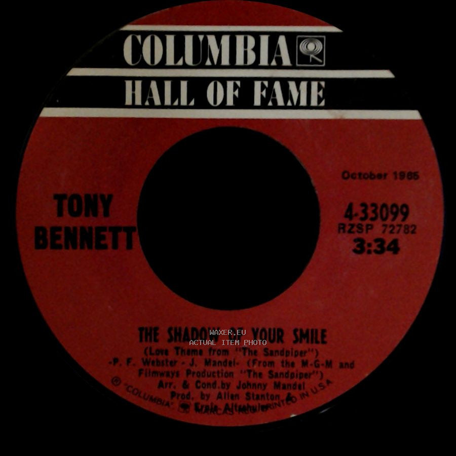 Tony Bennett - Who Can I Turn To (When Nobody Needs Me) / The Shadow Of Your Smile side B
