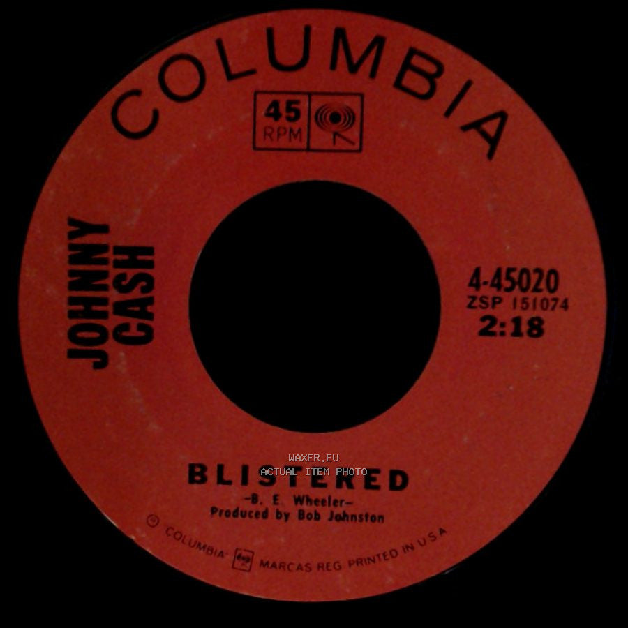 Johnny Cash - See Ruby Fall / Blistered side B