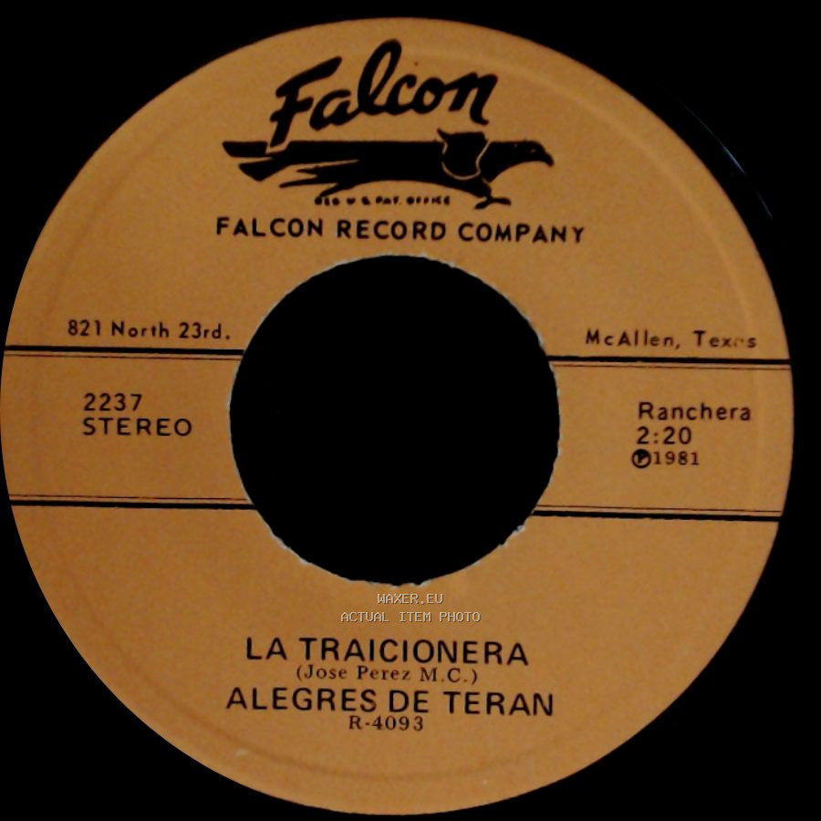 Alegres De Teran - La Carta De Raquel / La Traicionera side B