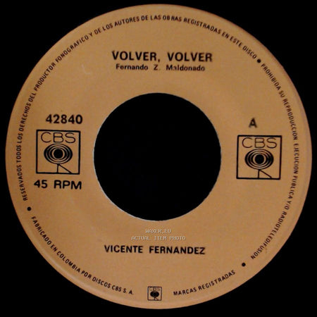 Vicente Fernandez - Volver, Volver / Escalon Por Escalon side A