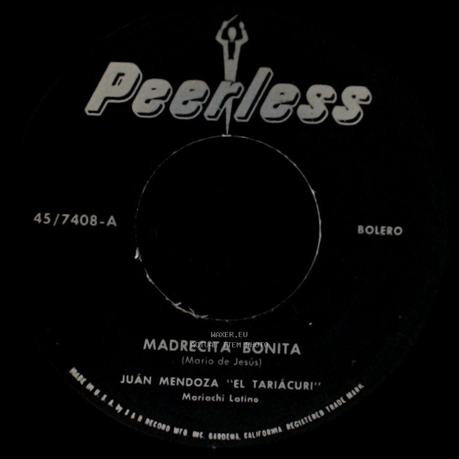Juán Mendoza "El Tariácuri" - Madrecita Bonita / Morenita Mía side A