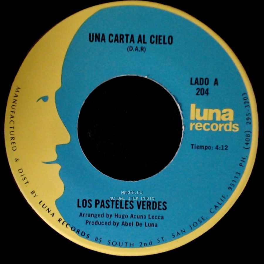 Los Pasteles Verdes - Una Carta Al Cielo / La Rosa Blanca side A