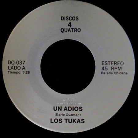 Los Tukas / Polo - Un Adios / El Ultimo Beso "Last Kiss" side A