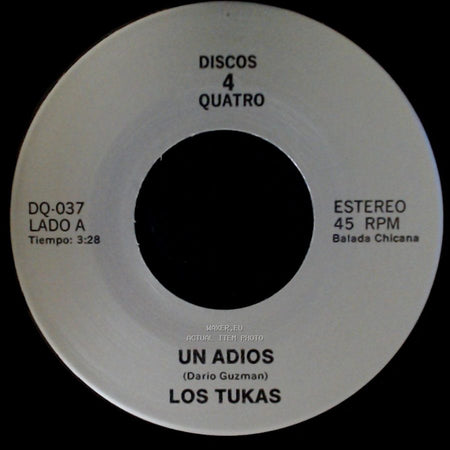 Los Tukas / Polo - Un Adios / El Ultimo Beso "Last Kiss" side A