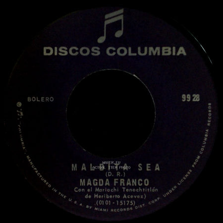Magda Franco - Un Disco Mas / Maldita Sea side B