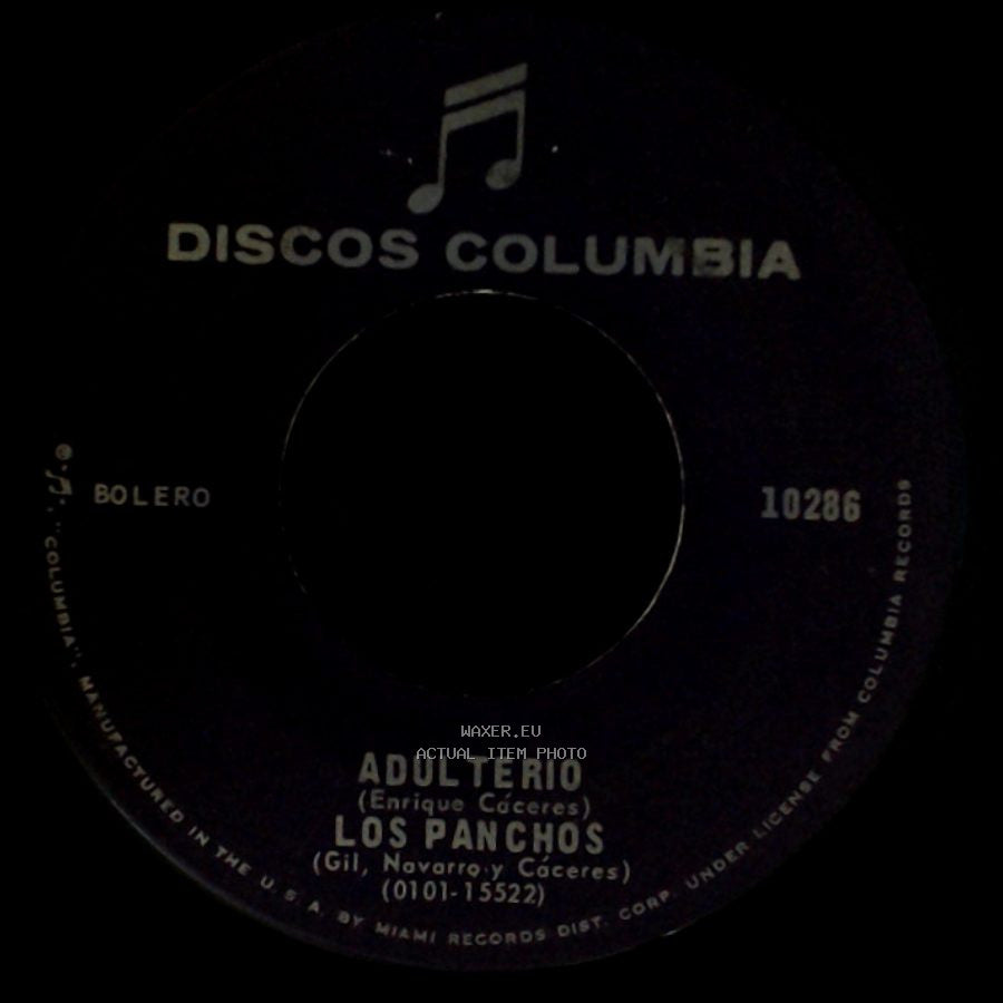 Los Panchos - Adulterio / Tu Aroma side A