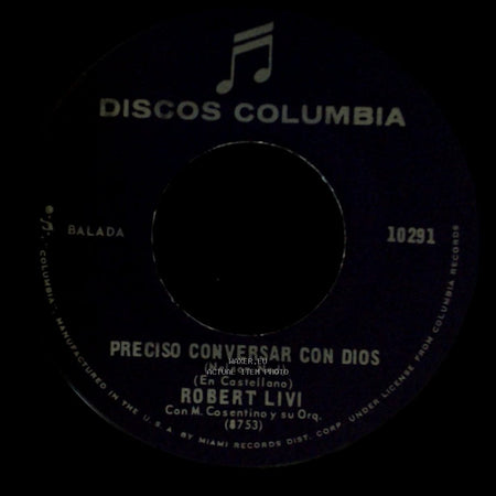 Robert Livi - Marinero, Marinero / Preciso Conversar Con Dios side B