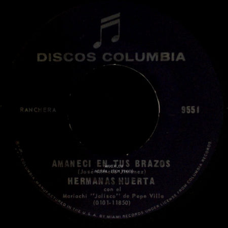 Hermanas Huerta - Compañera / Amaneci En Tus Brazos side B