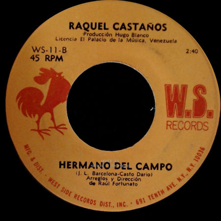 Raquel Castaños - Hermano Del Campo / Enamorada side A