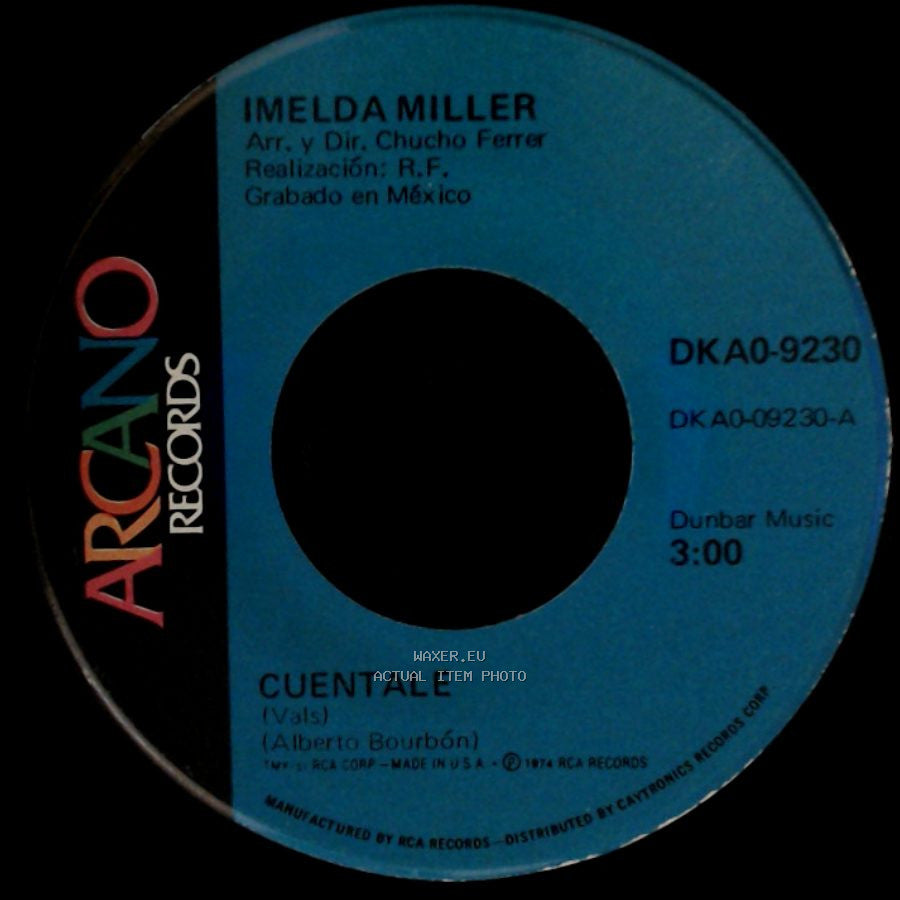 Imelda Miller - Cuentale / Una Vida Sin Amor side A