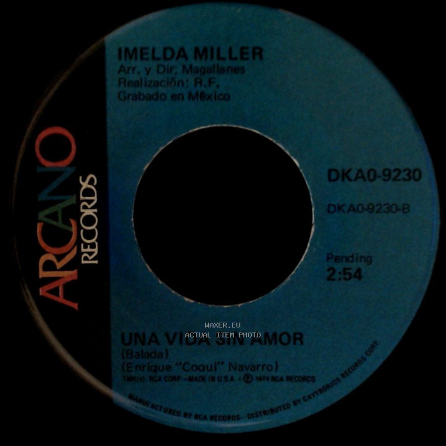 Imelda Miller - Cuentale / Una Vida Sin Amor side B